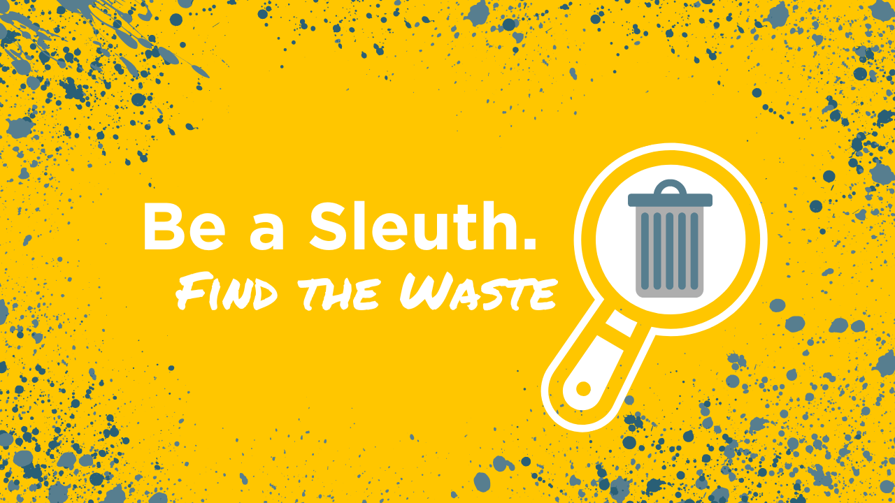 Be a sleuth. find the waste blog