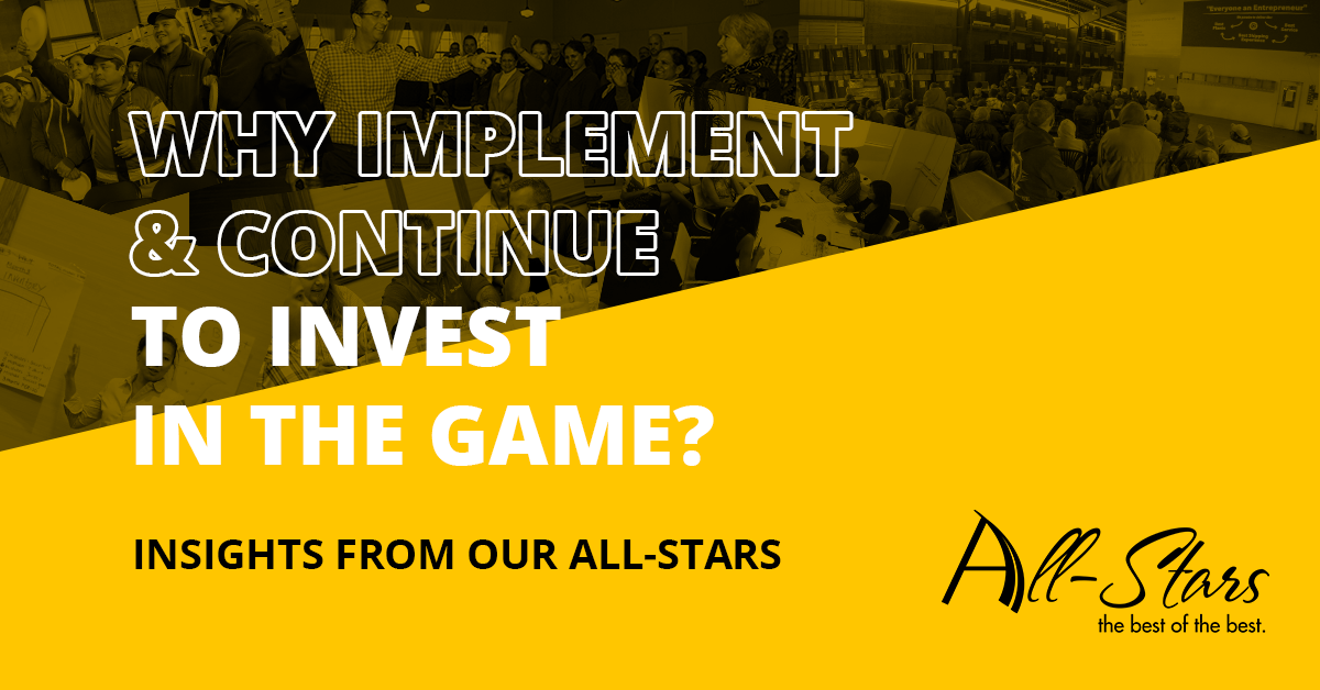 Why continue to invest in The Great Game of Business?