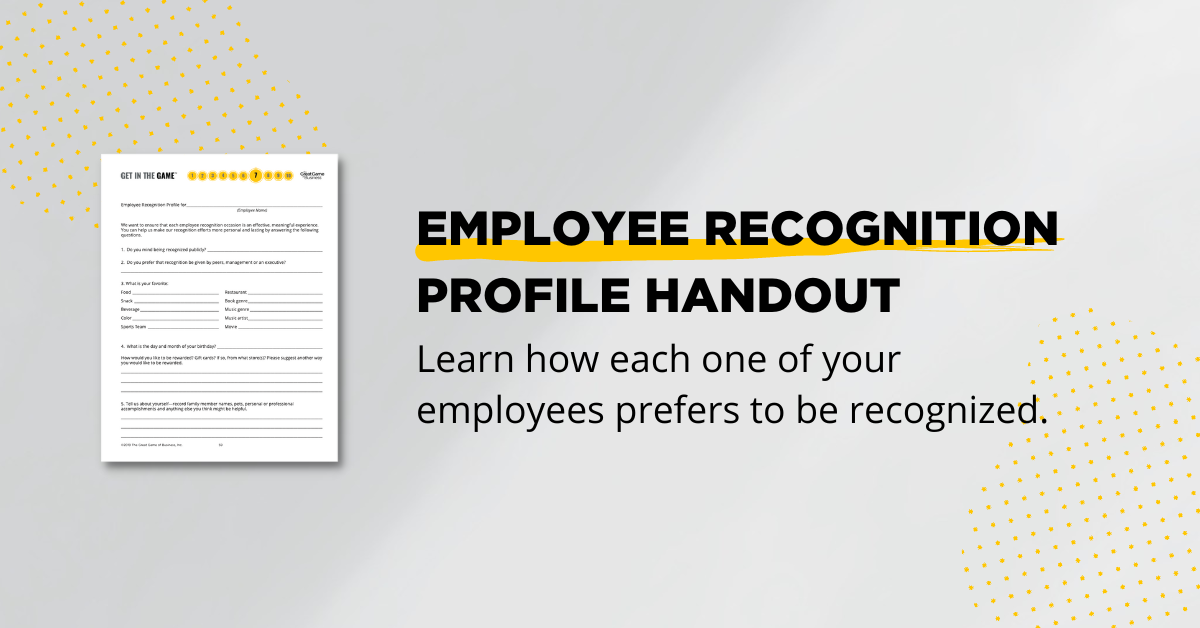 Employee Recognition Profile Handout 1200 x 628