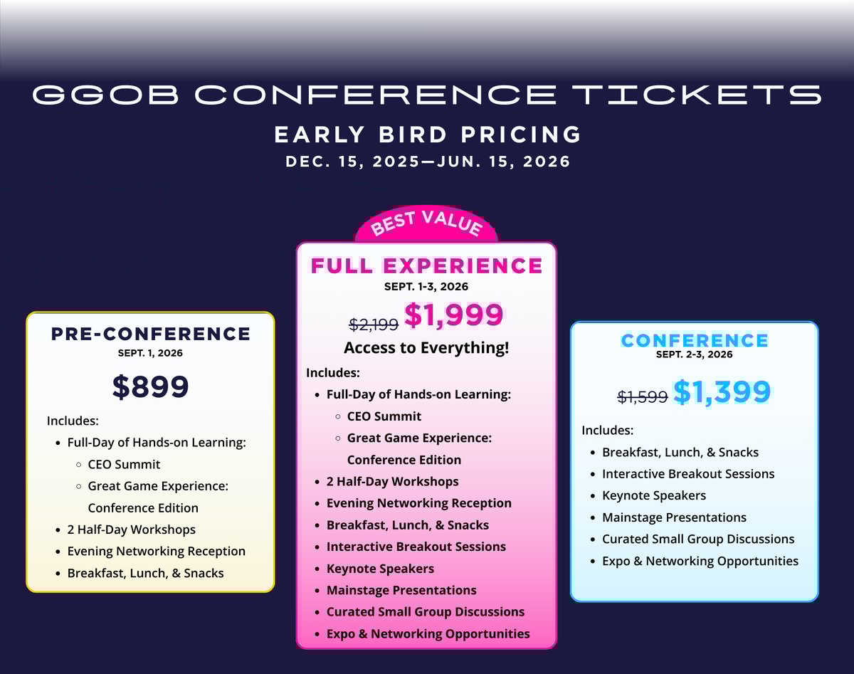 GGOB Conference Tickets (2)
