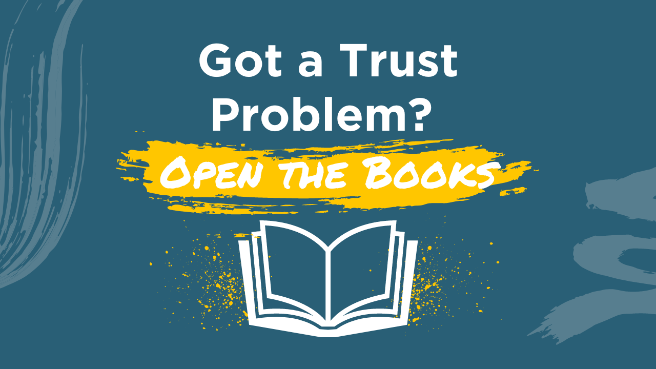 Got a Trust problem open the books blog