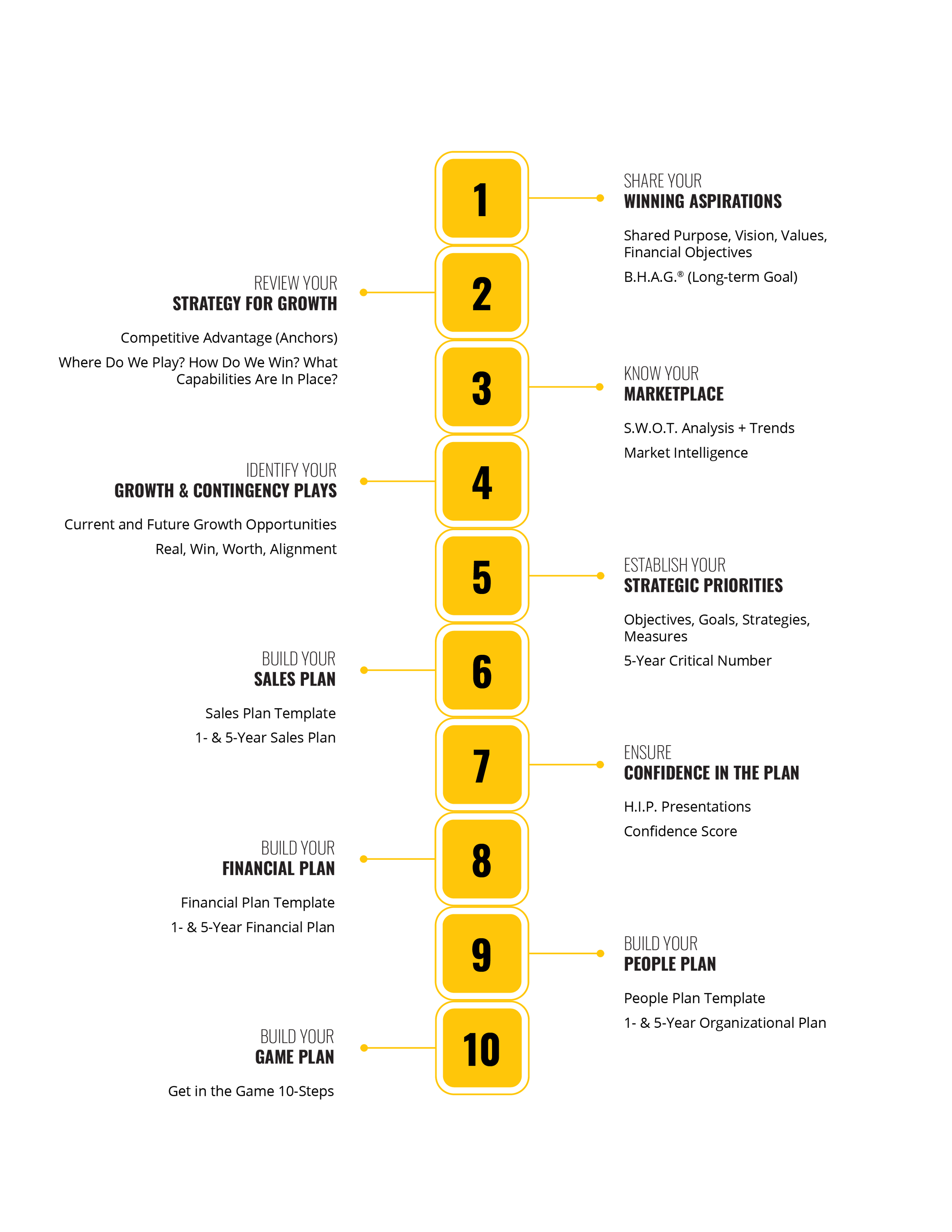 HIP - 10 Steps graphic HIP - 10 Steps graphic