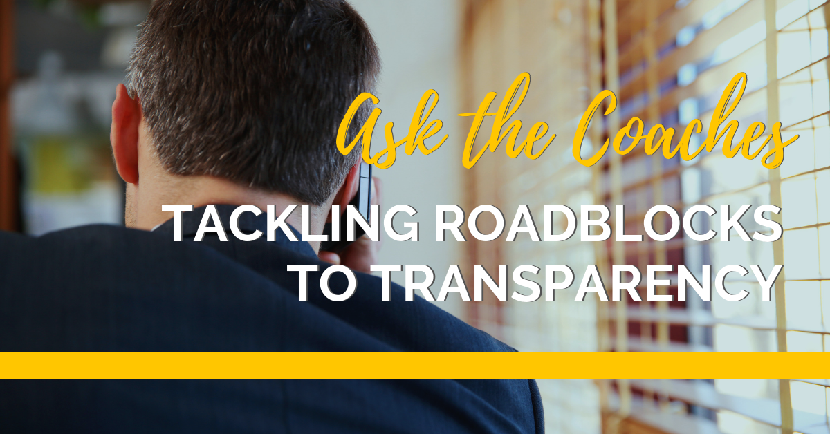 Tackling roadblocks to transparency 