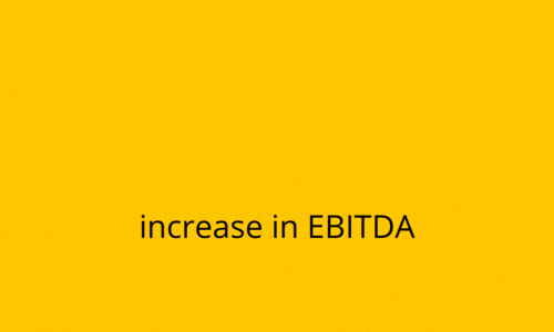 increase in EBITDA - yellow background