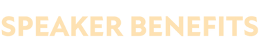 speaker benefits