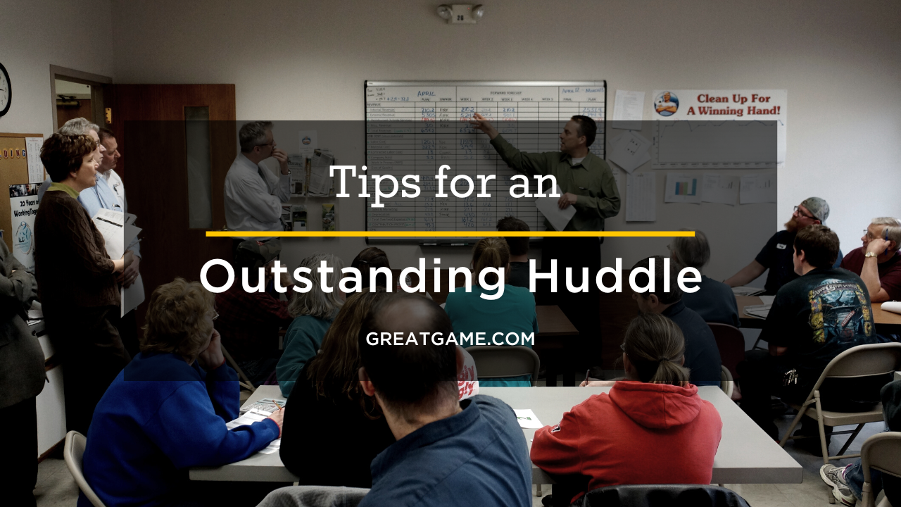tips for an outstanding huddle blog